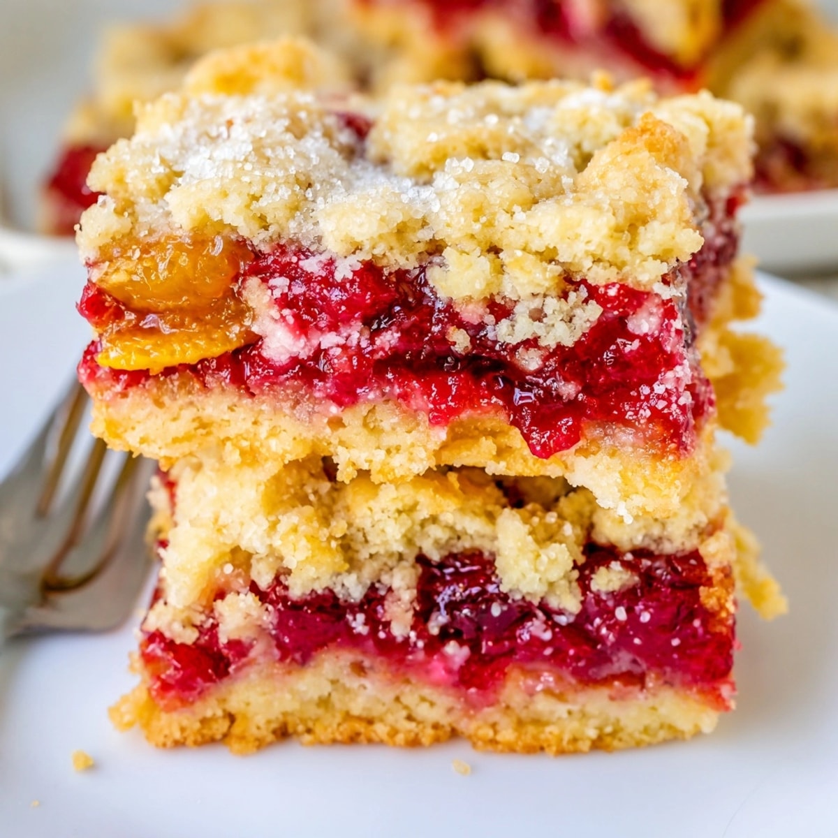 Delectable homemade Easy Cranberry Orange Crumble Bars, a slice-and-bake dough transformed into a festive dessert.