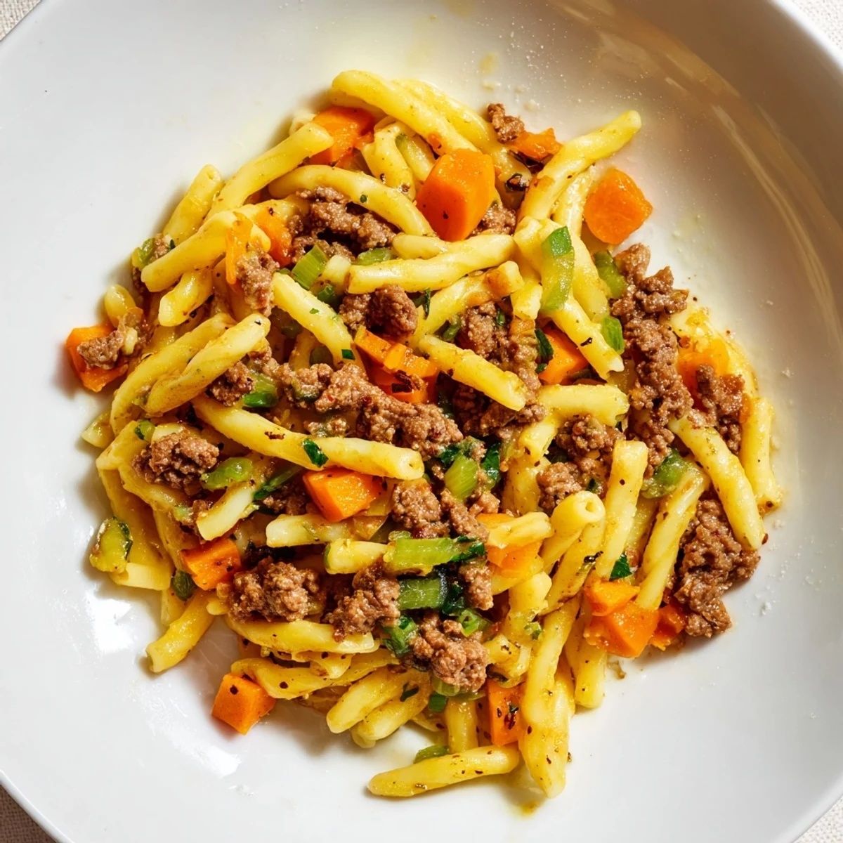 Golden-brown, bubbly Viral Cheeseburger Casserole skillet, a comforting family meal ready to serve.