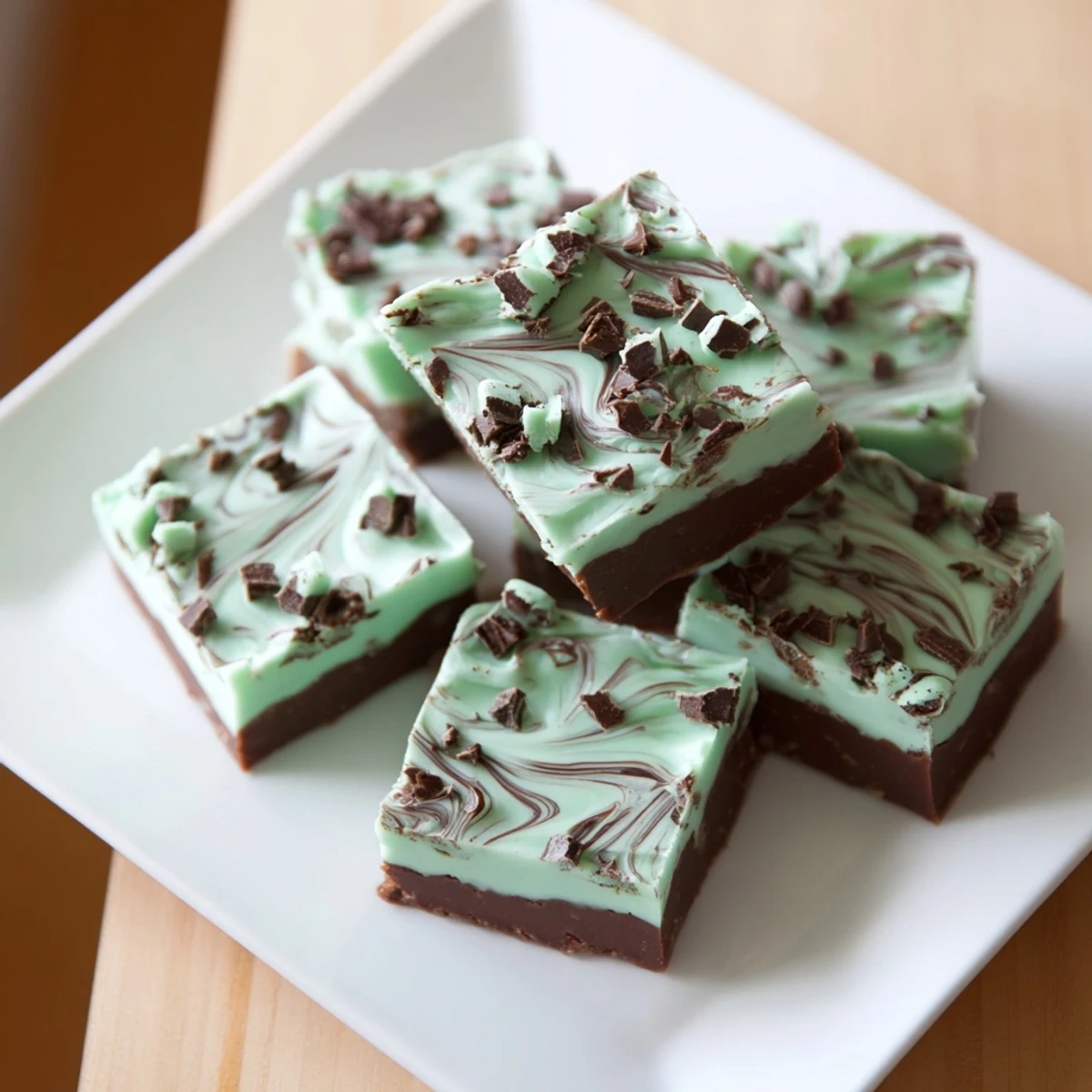 Festive photo of 5-Minute No-Bake White Chocolate Peppermint Fudge, ready for holiday treats or gifts.