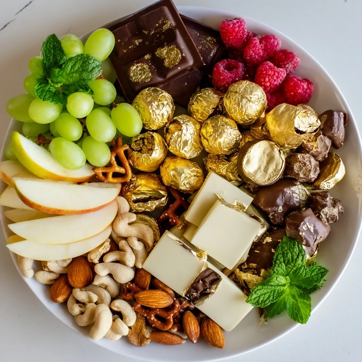 New Years Gold Foil Chocolate Board