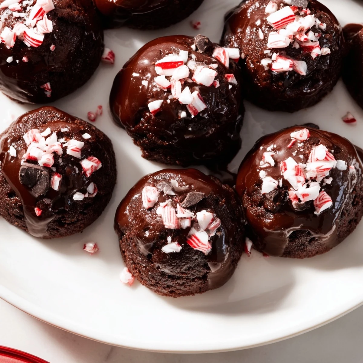 These festive Peppermint Mocha Brownie Bites are a perfect sweet treat for any holiday party.