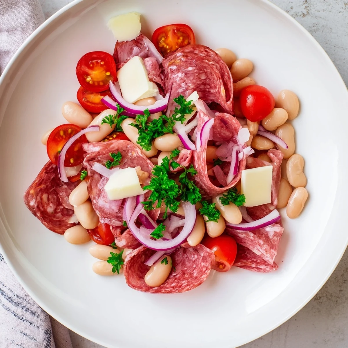 Italian Antipasto Bean Salad