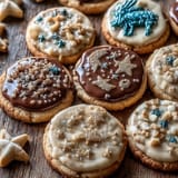 Buttery Gemini Zodiac Cookies topped with shimmering star royal icing, ready to celebrate!