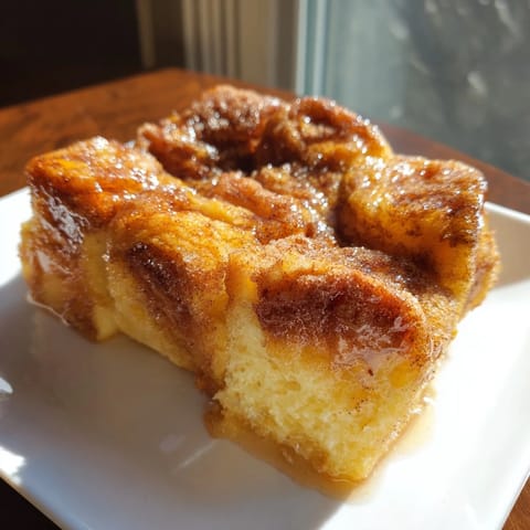 Cinnamon Sugar Brioche Pudding