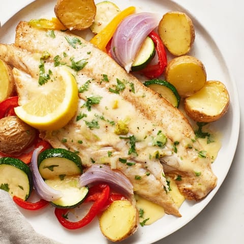 Lemon Butter Tilapia Dinner