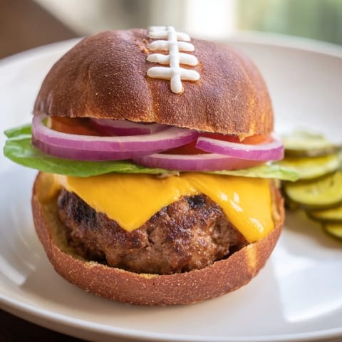 American Football Oval Burger