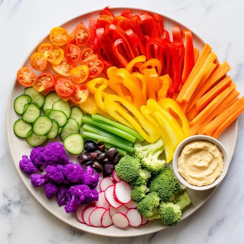 Colorful Vegetable Rainbow Board
