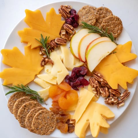 Thanksgiving leaf fall snack board