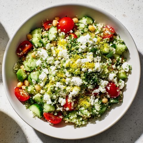 Greek Lemon Orzo Bean Salad