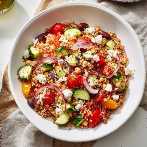 Mediterranean Chickpea Feta Bowl