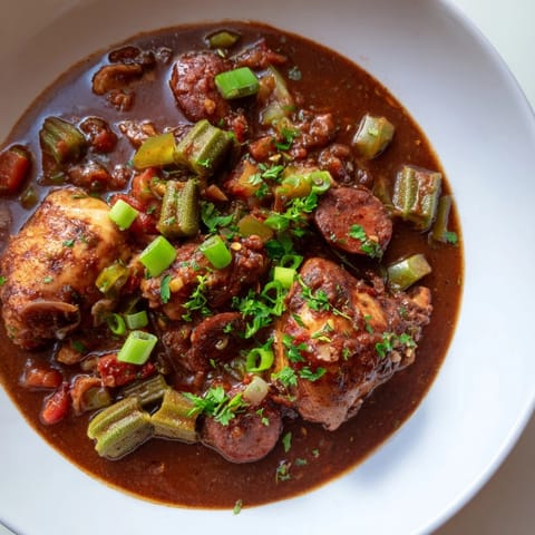 Hearty Louisiana Gumbo Okra