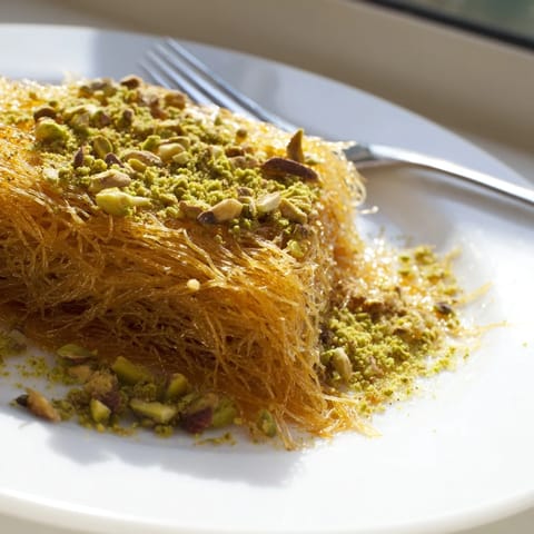 Egyptian Konafa with Nuts