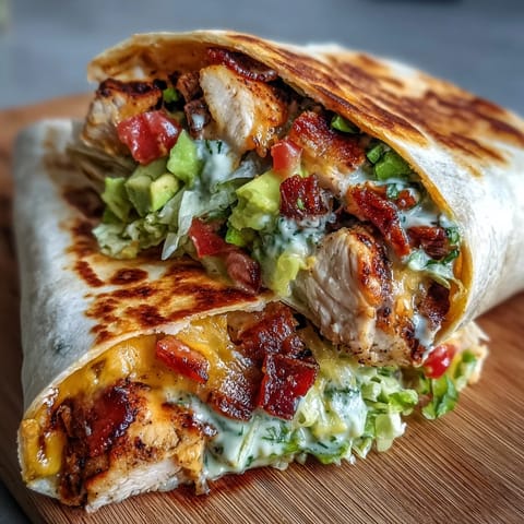 Fresh lettuce, diced tomato, and creamy avocado slices add bright texture to this handheld lunch.