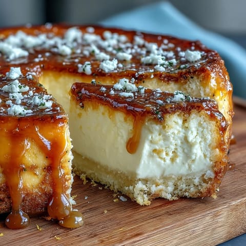 A golden lemon tart with a buttery crust, its bright citrus filling glistening under a light dusting of powdered sugar.