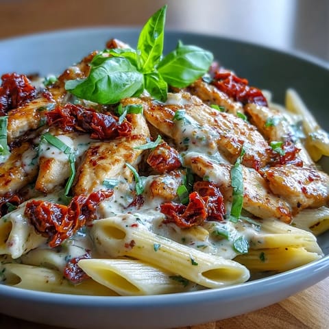 Creamy Marry Me Chicken Pasta with sun-dried tomatoes, a viral sensation ready for dinner.