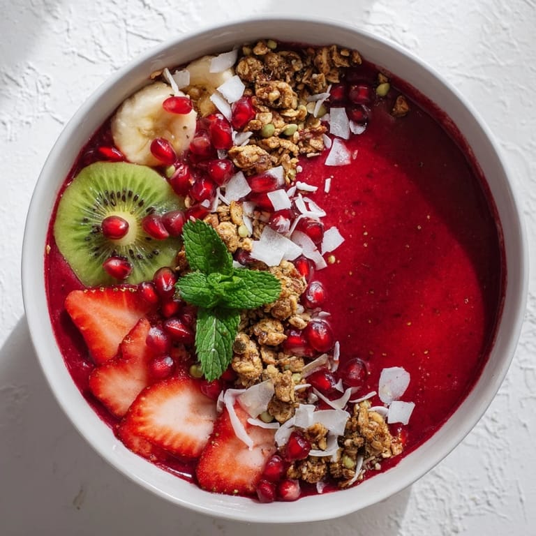 Beautiful, colorful Festive Smoothie Bowls, perfect for a healthy and festive breakfast or brunch.