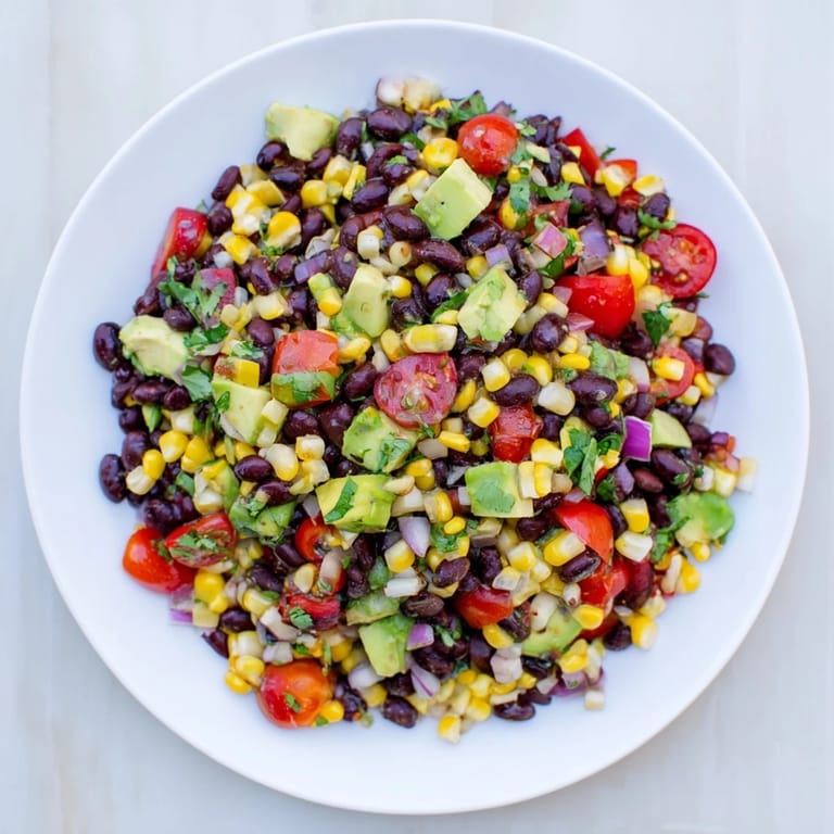 This Southwestern Black Bean and Corn Salad, with its bright colors, promises a refreshing, healthy meal or side.