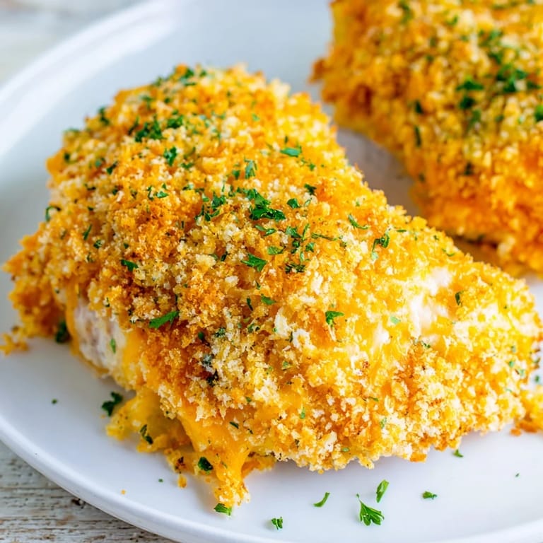 Mouthwatering Cheesy Baked Chicken Breast with perfectly cooked chicken, boasting a cheesy, savory crust and delicious flavor.