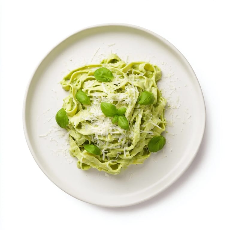 Steaming bowls of homemade Creamy Green Pea Alfredo, featuring tender pasta coated in a silky sauce made with fresh basil and lemon.