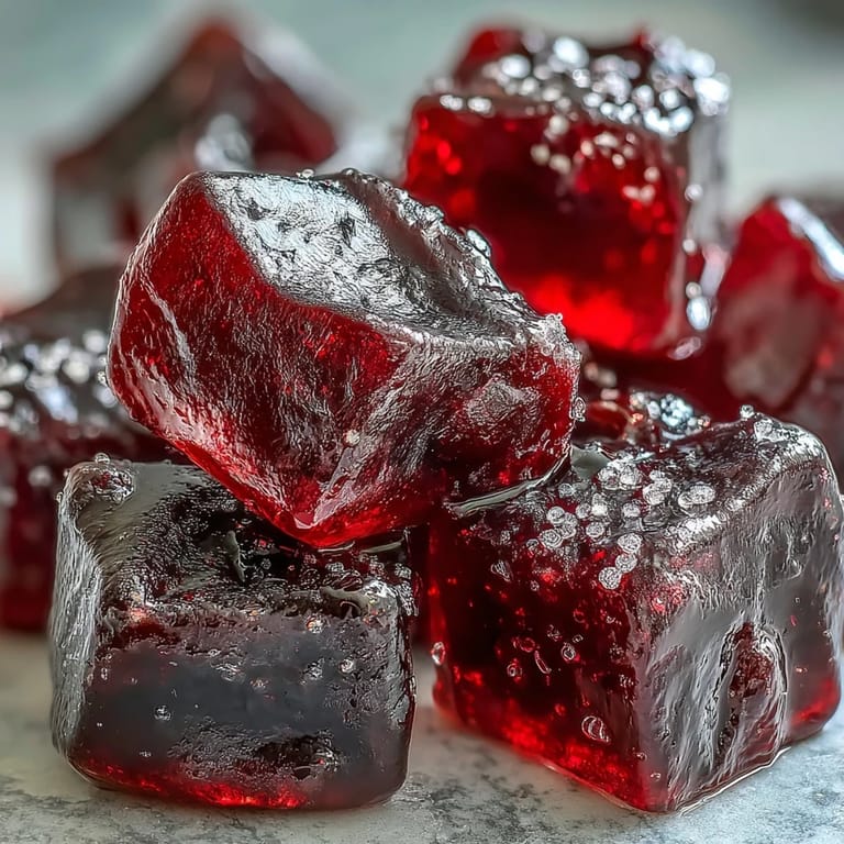 A batch of freshly made Black Currant Gummies inside a silicone mold, highlighting the vibrant, fruity color.