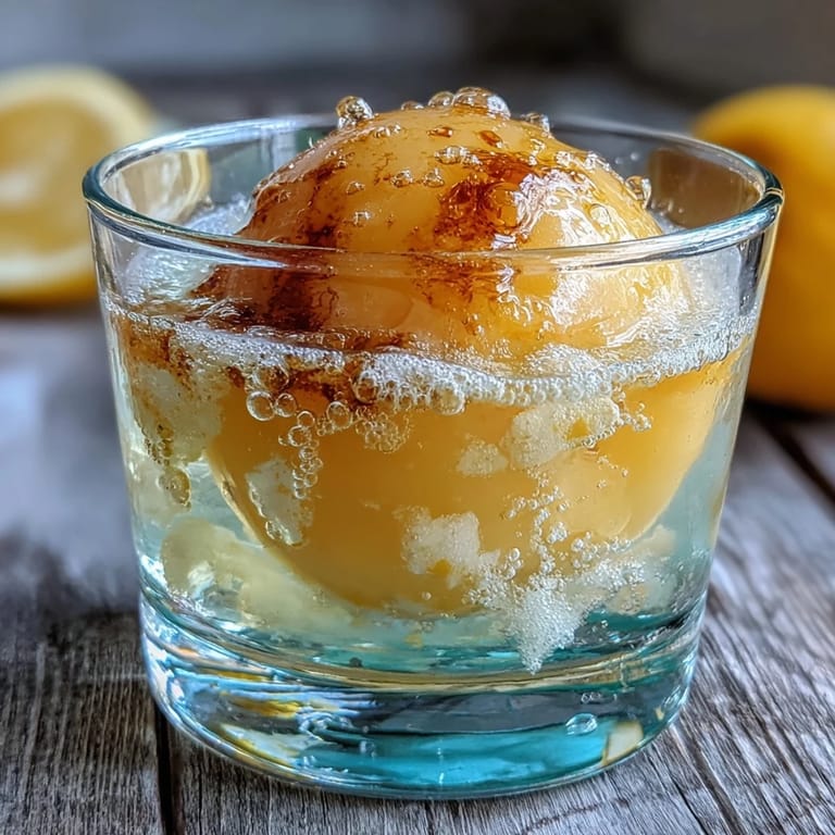Elegant Limoncello Sorbet Float featuring tangy lemon sorbet, chilled Limoncello, and sparkling water, perfect for a light Italian-inspired dessert.