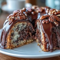 A golden Kentucky Derby Chocolate Pecan Tart with rich chocolate filling and crunchy pecans in a buttery crust.